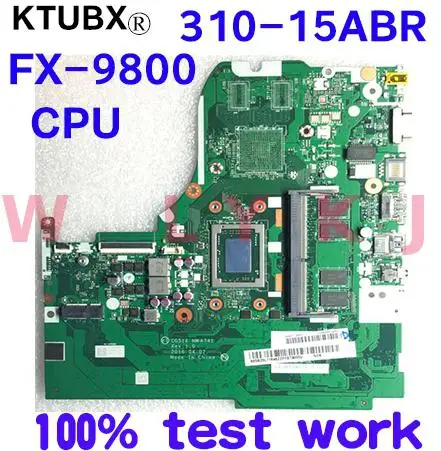CG516 NMA741 Φ подходит для Lenovo Ideapad 310-15ABR материнская плата ноутбука ЦПУ 4 Гб ОЗУ 100%