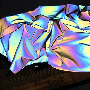 High-purity colorful rainbow reflective fabric Fashion clothing Windbreaker Designer fabric future technology Colorful luminous
High-purity colorful rainbow reflective fabric Fashion clothing Windbreaker Designer fabric future technology Colorful luminous