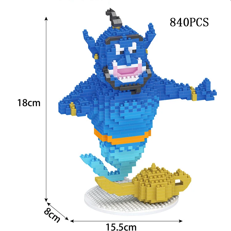Classic fairy tale Cartoon image Aladdin magic lamp micro diamond building block Djinni model Genie nanobricks toys
Classic fairy tale Cartoon image Aladdin magic lamp micro diamond building block Djinni model Genie nanobricks toys
