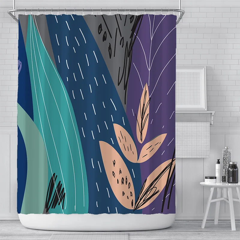 Abstract Plant Bathroom Curtain In Japan, Korea, Europe and America Digital Printing Polyester Waterproof Shower Curtain
Abstract Plant Bathroom Curtain In Japan, Korea, Europe and America Digital Printing Polyester Waterproof Shower Curtain