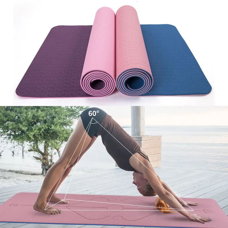 TPE Yoga Mat with Position Line Double Layer 6mm Women Non Slip Carpet Mat Beginner Environmental Fitness Gymnastics Mats
TPE Yoga Mat with Position Line Double Layer 6mm Women Non Slip Carpet Mat Beginner Environmental Fitness Gymnastics Mats