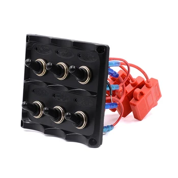 WUPP 12V-24V Waterproof 6-Gang Toggle Switch Panel With Fuse LED Blue Light Indicators Switch for Car Boat Marine CS-427A1
WUPP 12V-24V Waterproof 6-Gang Toggle Switch Panel With Fuse LED Blue Light Indicators Switch for Car Boat Marine CS-427A1