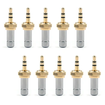 Artudatech 4Pcs/10Pcs Mini 3.5mm Screw Locking Stereo Jack Plug Gold Plated 3.7mm For Sennheiser Connector Parts 
Artudatech 4Pcs/10Pcs Mini 3.5mm Screw Locking Stereo Jack Plug Gold Plated 3.7mm For Sennheiser Connector Parts