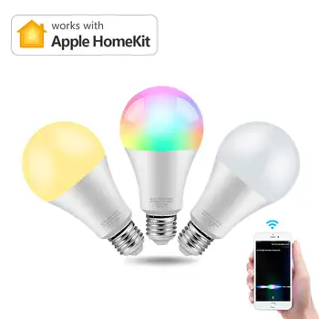Apple Homekit APP Control WIFI Smart light Bulb 8W 110-220V Siri Voice Control LED lamp 16 Million Color RGB Smart Home lighting
Apple Homekit APP Control WIFI Smart light Bulb 8W 110-220V Siri Voice Control LED lamp 16 Million Color RGB Smart Home lighting