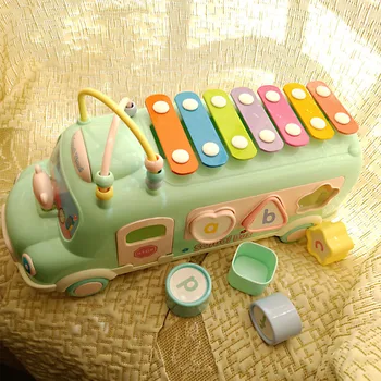 Children's Toy Bus Knocking Car Multifunctional Children's Building Blocks Around the Beads
Children's Toy Bus Knocking Car Multifunctional Children's Building Blocks Around the Beads