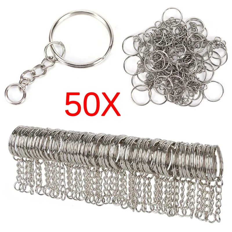 Silver Plated Metal Blank Keyring Keychain Split Ring Keyfob Key Holder Rings Women Men DIY Key Chains Accessories
Silver Plated Metal Blank Keyring Keychain Split Ring Keyfob Key Holder Rings Women Men DIY Key Chains Accessories