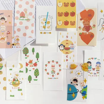 6 Packs Mixed Total 120PCS Cute Cartoon Cards Set DIY Message Gift Cards Bookmark 55mm*110mm
6 Packs Mixed Total 120PCS Cute Cartoon Cards Set DIY Message Gift Cards Bookmark 55mm*110mm
