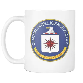 Coffee Mug C.I.A Central Intelligence Agency White Ceramic 11 oz Coffee Mug / Tea Cup United States USA CIA Coat of Arms
Coffee Mug C.I.A Central Intelligence Agency White Ceramic 11 oz Coffee Mug / Tea Cup United States USA CIA Coat of Arms