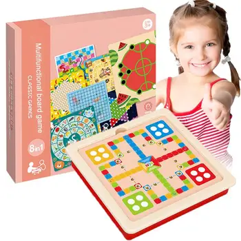 1Set board game Eight in one Checkerboard Game Cartoon Animals Pattern Enlightenment Toys Parent-Child Interactive Game
1Set board game Eight in one Checkerboard Game Cartoon Animals Pattern Enlightenment Toys Parent-Child Interactive Game