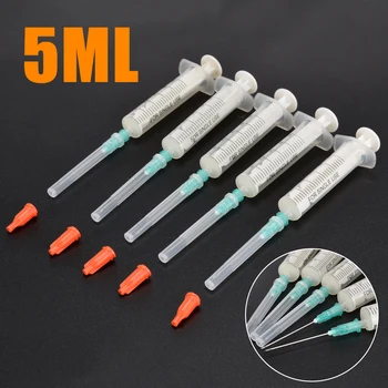 5 Set Measuring Syringes 5ml Disposable Plastic Syringe & 21G Needle & Red Cap For Measuring Mayitr Adhesives & Sealers
5 Set Measuring Syringes 5ml Disposable Plastic Syringe & 21G Needle & Red Cap For Measuring Mayitr Adhesives & Sealers