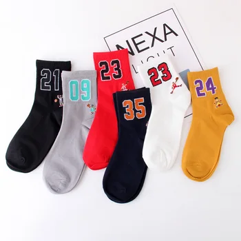 High Quality Men's Basketball Team Socks Air permeability Women's Unisex Novelty Letter Digital Stripes Skateboard Socks
High Quality Men's Basketball Team Socks Air permeability Women's Unisex Novelty Letter Digital Stripes Skateboard Socks