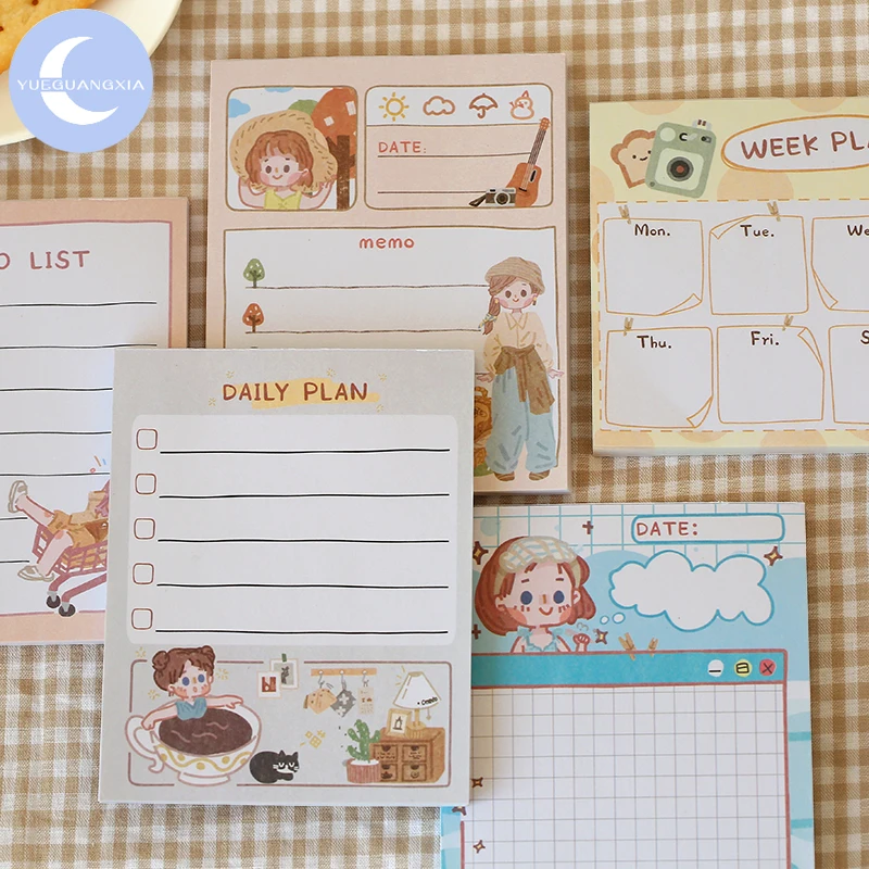 YueGuangXia 6 Designs Daily Weekly To Do List Plan Memo Pad Kawaii Stationery Notes Portable Notepad Study Supply 50pcs/pack
YueGuangXia 6 Designs Daily Weekly To Do List Plan Memo Pad Kawaii Stationery Notes Portable Notepad Study Supply 50pcs/pack