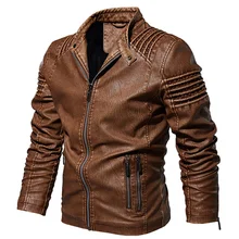 Leather Jacket Men Clothing 5XL Fashion Zipper Stand Collar Velvet Lining Warm PU Men's Winter Jacket Male Coat Casual 2021 New
Leather Jacket Men Clothing 5XL Fashion Zipper Stand Collar Velvet Lining Warm PU Men's Winter Jacket Male Coat Casual 2021 New