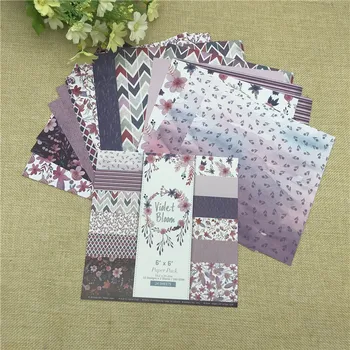 24 sheet 6"X6" Violet Bloom of the flower patterned paper Scrapbooking paper pack handmade craft paper craft Background pad
24 sheet 6"X6" Violet Bloom of the flower patterned paper Scrapbooking paper pack handmade craft paper craft Background pad