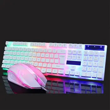 Wired Mechanical Keyboard Mouse Set Computer Colorful Rainbow Backlit 6 Colors Keyboard And Mouse Combo For Gamer PC Laptop
Wired Mechanical Keyboard Mouse Set Computer Colorful Rainbow Backlit 6 Colors Keyboard And Mouse Combo For Gamer PC Laptop