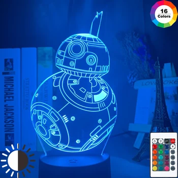 Cool Led Night Light Bb8 Robot Home Decoration Nightlight Cool Xmas Gift for Boy Friend Child Kids Bedside Table Lamp Star Wars
Cool Led Night Light Bb8 Robot Home Decoration Nightlight Cool Xmas Gift for Boy Friend Child Kids Bedside Table Lamp Star Wars