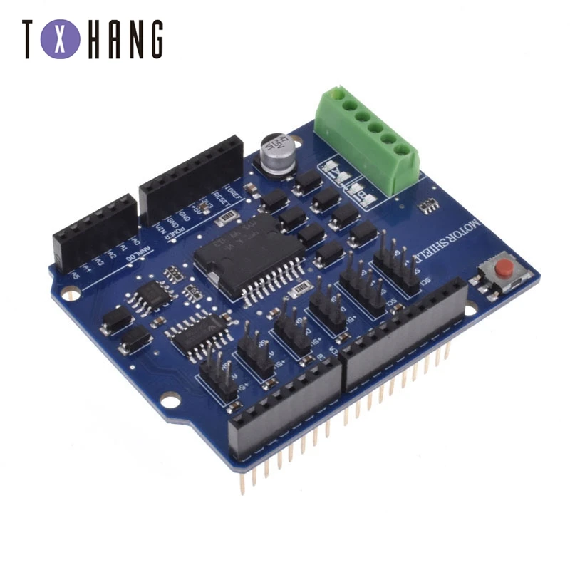 For Arduino uno L298N L298P R3 DC Motor Driver Module Motor Shield R3 5V 12V 2A H-Bridge 2 way For Arduino UNO 2560
For Arduino uno L298N L298P R3 DC Motor Driver Module Motor Shield R3 5V 12V 2A H-Bridge 2 way For Arduino UNO 2560