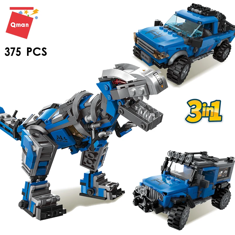 QMAN 375PCS 3in1 Boys Dinosaur Building Block Dragon World Creator Transfomation Bricks Mechanical Truck Toys for Kids Gift
QMAN 375PCS 3in1 Boys Dinosaur Building Block Dragon World Creator Transfomation Bricks Mechanical Truck Toys for Kids Gift