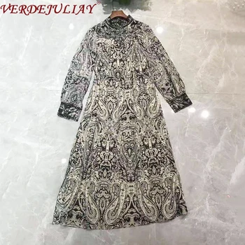 VERDEJULIAY Retro European A-Line Dresses Women Luxury Embroidery Shoulder & Lantern Sleeve 2020 Spring Runway Print Long Dress
VERDEJULIAY Retro European A-Line Dresses Women Luxury Embroidery Shoulder & Lantern Sleeve 2020 Spring Runway Print Long Dress