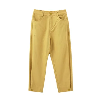 INMAN 2020 Spring New Arrival Literary Pure Color High Waist Button Leg Opening Nine-cent Turnip Women Pant
INMAN 2020 Spring New Arrival Literary Pure Color High Waist Button Leg Opening Nine-cent Turnip Women Pant