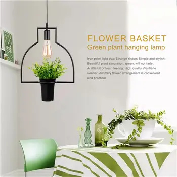Black flower basket Green plant hanging lamp Retro Industrial style Creative personality Chandelier Clothing shop Cafe Restauran
Black flower basket Green plant hanging lamp Retro Industrial style Creative personality Chandelier Clothing shop Cafe Restauran