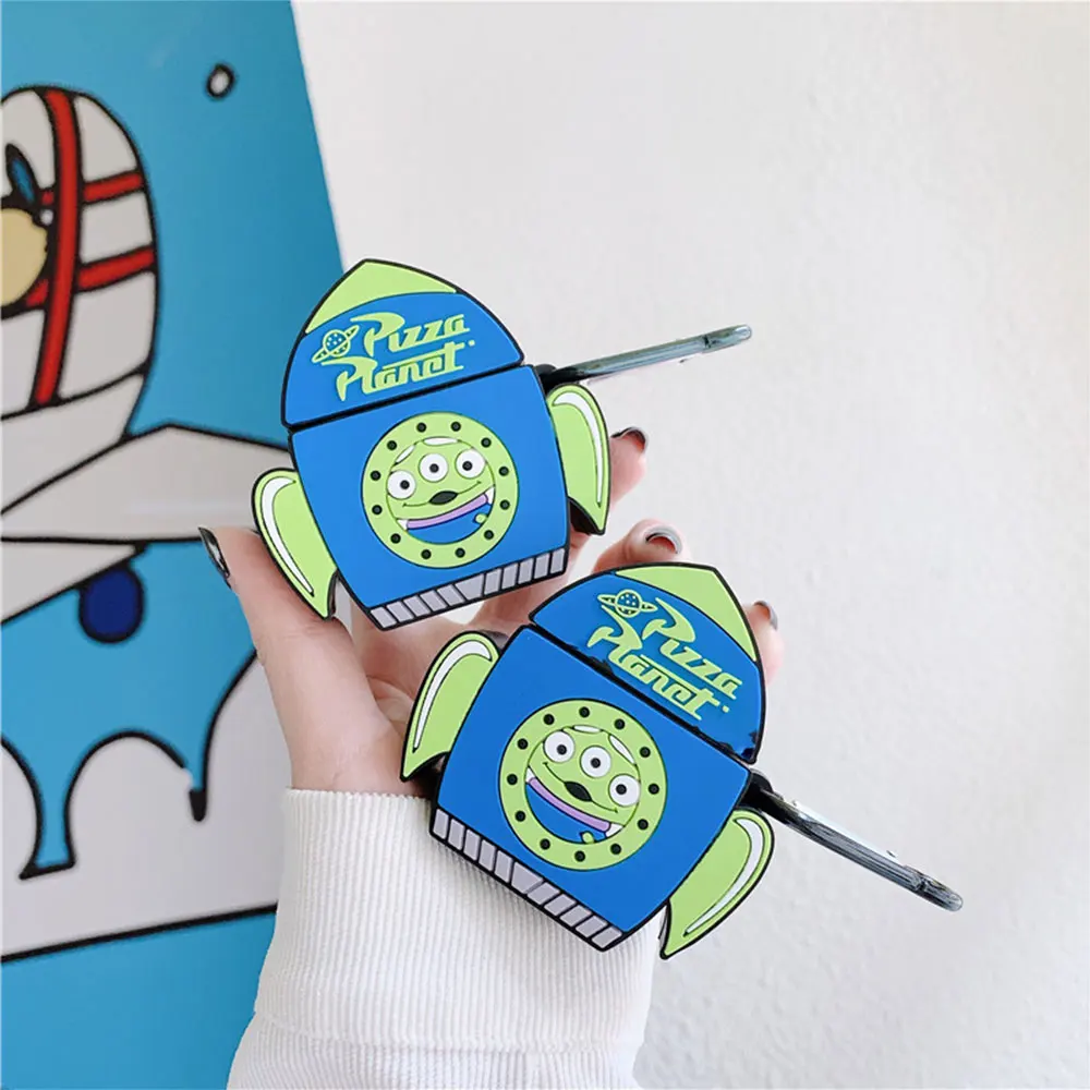 3D Cartoon Cute Rocket Earphone Soft Silicone Case for AirPods 1 2 Bluetooth Headset Charging Box Protective Cover With Hook
3D Cartoon Cute Rocket Earphone Soft Silicone Case for AirPods 1 2 Bluetooth Headset Charging Box Protective Cover With Hook