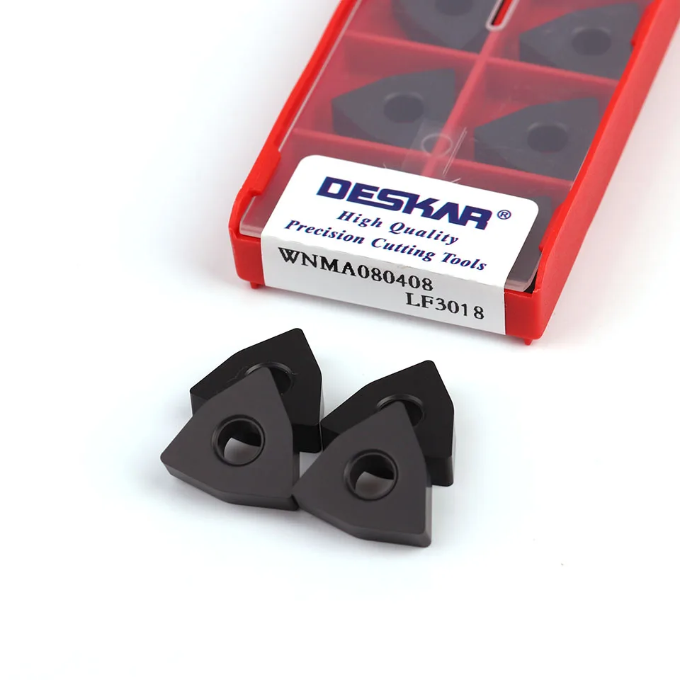 DESKAR100% WNMA080404 WNMA080408 WNMA080412 LF3018 turning tool CNC carbide insert lathe cutting tool for cast iron processing
DESKAR100% WNMA080404 WNMA080408 WNMA080412 LF3018 turning tool CNC carbide insert lathe cutting tool for cast iron processing