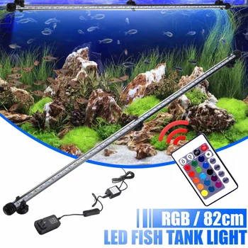 82CM Aquarium Light Fish Tank Submersible Light Lamp IP68 Waterproof Underwater LED Lights Aquarium Lighting with 24 Keys Remote
82CM Aquarium Light Fish Tank Submersible Light Lamp IP68 Waterproof Underwater LED Lights Aquarium Lighting with 24 Keys Remote