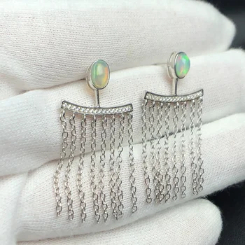 On Sale Fine Jewelry real high quality 925 sterling Silver 100% Natural Opal Gemstone Earrings For Women Fine earrings
On Sale Fine Jewelry real high quality 925 sterling Silver 100% Natural Opal Gemstone Earrings For Women Fine earrings