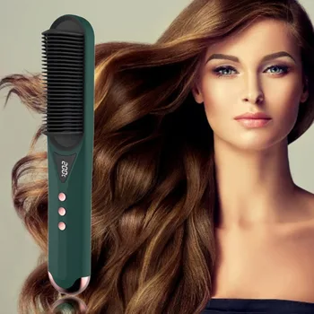 Portable LED Display + Adjustable Temperature + Anti-perm Non-curling Silk Straight Heating Comb Multi-function Hot Air Comb A8
Portable LED Display + Adjustable Temperature + Anti-perm Non-curling Silk Straight Heating Comb Multi-function Hot Air Comb A8