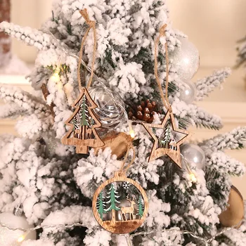 6 PCS Vintage Hollow Printed Christmas Star/Tree/Ball Wooden Pendants Ornaments Wood Crafts Christmas Tree Ornaments Decorations
6 PCS Vintage Hollow Printed Christmas Star/Tree/Ball Wooden Pendants Ornaments Wood Crafts Christmas Tree Ornaments Decorations