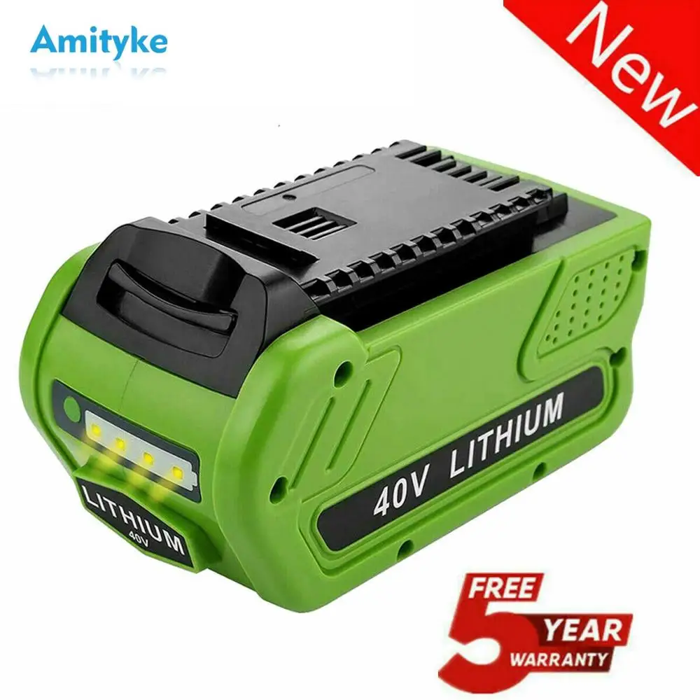 40V 6.0Ah Replacement Lithium Battery for 6000mAh GreenWorks 29472 29462 Battery G-MAX Power Tool 29252 20202 22262 25312 L50
40V 6.0Ah Replacement Lithium Battery for 6000mAh GreenWorks 29472 29462 Battery G-MAX Power Tool 29252 20202 22262 25312 L50
