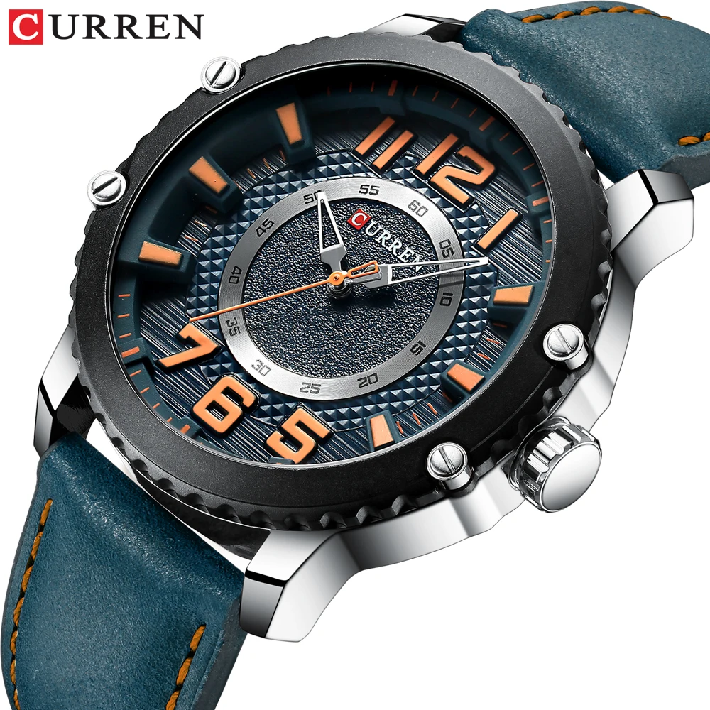 Leather Watch Men Sport watches Quartz Wrist watches Relojes Hombre Unique Design Clock Male CURREN Orologio Uomo
Leather Watch Men Sport watches Quartz Wrist watches Relojes Hombre Unique Design Clock Male CURREN Orologio Uomo