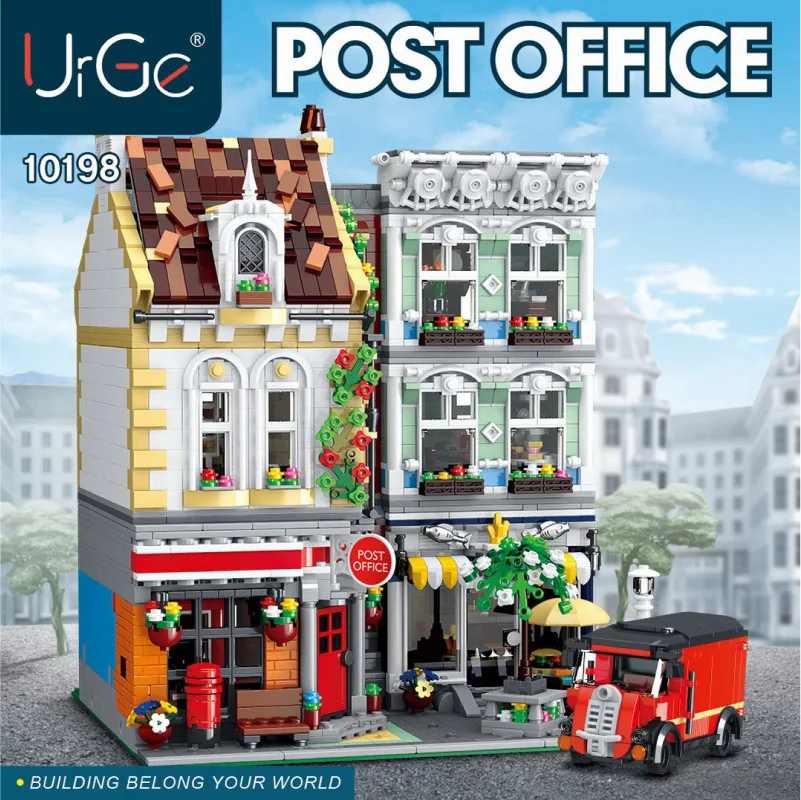 YG10198 creative Street View series Post Office building model small particle puzzle assembled building blocks children's toys
YG10198 creative Street View series Post Office building model small particle puzzle assembled building blocks children's toys
