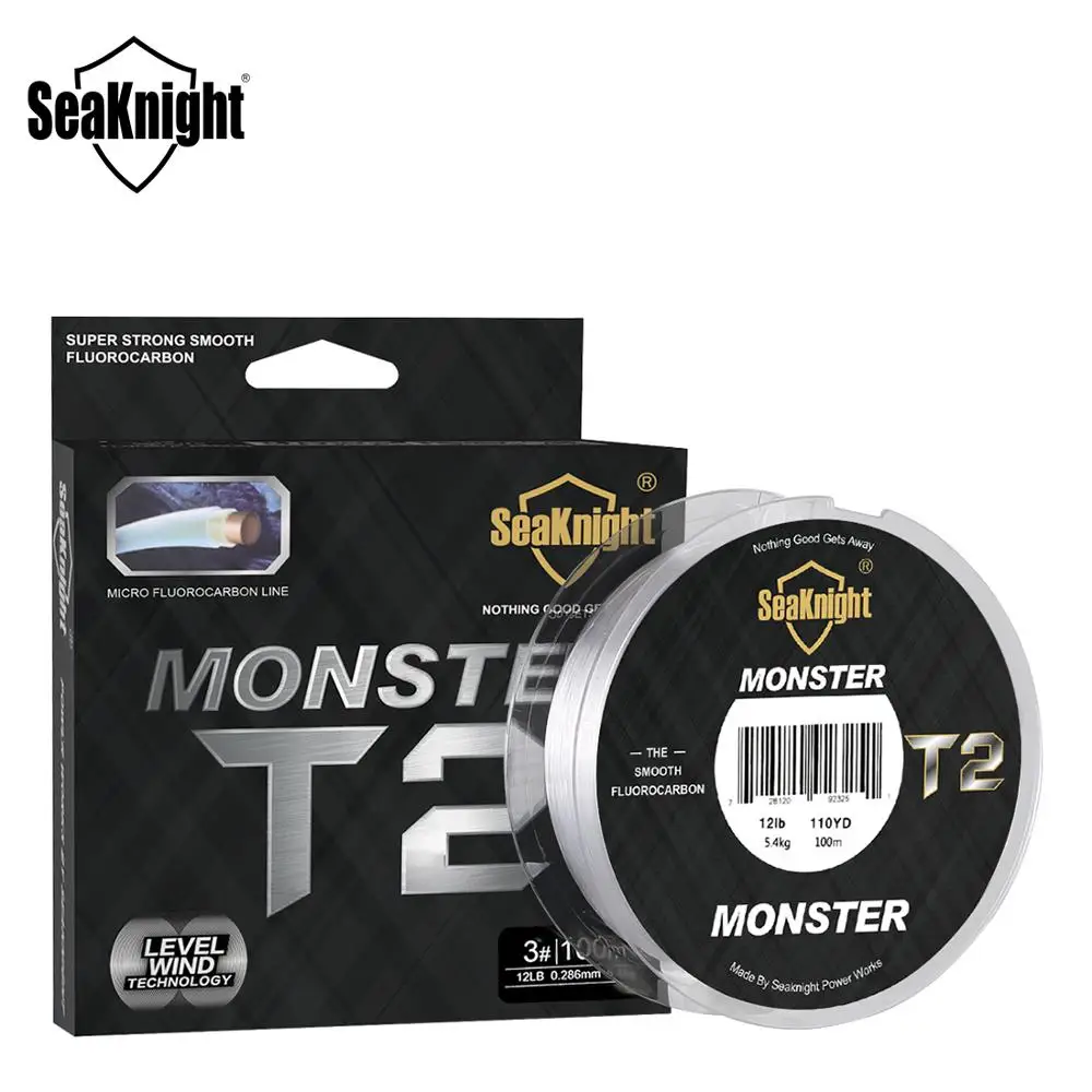 2019 New SeaKnight MONSTER T2 100M Fishing Line 100% Double Fluorocarbon Structure Micro Sinking Fishing Line
2019 New SeaKnight MONSTER T2 100M Fishing Line 100% Double Fluorocarbon Structure Micro Sinking Fishing Line