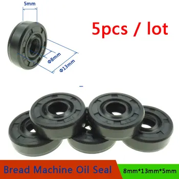5pcs 8*13*5mm Oil Seal Ring for Bread Maker Breadmaker Baker's Machine Blender Repair Parts Bread Machine Spare Parts Wearable
5pcs 8*13*5mm Oil Seal Ring for Bread Maker Breadmaker Baker's Machine Blender Repair Parts Bread Machine Spare Parts Wearable