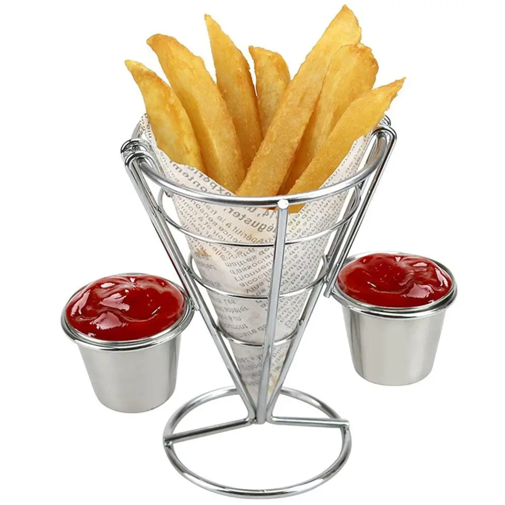 14.5CMX10CM Plating French Fries Stand Buffet Cone Snacks Display Stand Fries Baskets Buffet Cone Snack Display Stand
14.5CMX10CM Plating French Fries Stand Buffet Cone Snacks Display Stand Fries Baskets Buffet Cone Snack Display Stand