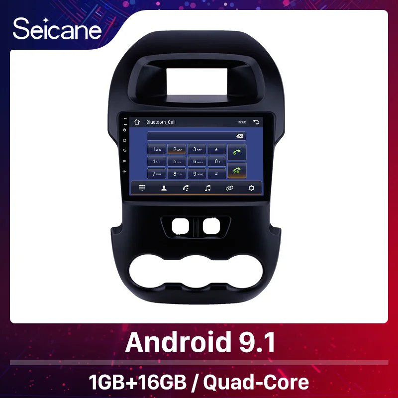 Seicane Android 9 1 "устройства автомобилей Радио GPS стерео Мультимедиа плеер для Ford Ranger