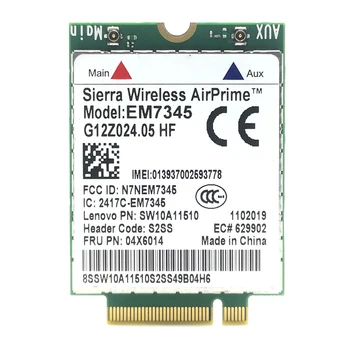 T450 Template High-speed EM7345 04X6014 4G LTE WWAN Card For lenovo Thinkpad X1C
T450 Template High-speed EM7345 04X6014 4G LTE WWAN Card For lenovo Thinkpad X1C