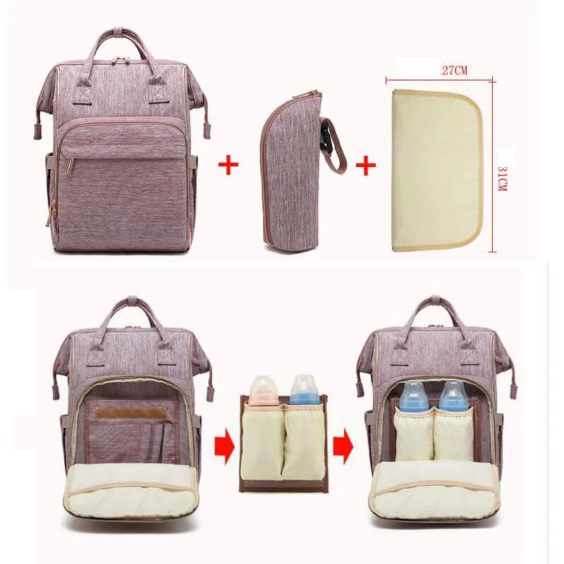 Creative detachable multi-function Mummy bag Baby diaper maternal and child bag Oxford cloth waterproof casual mother diaper bag
Creative detachable multi-function Mummy bag Baby diaper maternal and child bag Oxford cloth waterproof casual mother diaper bag