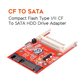 

Kebidu CF To Sata Converter Compact Flash Memory Card To 2.5 22Pin Converter Adapter Serial ATA HDD Hard Disk Card