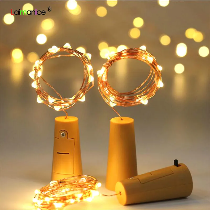Mini 2M Silver Copper Wire LED String Light Bottle Stopper for Glass Craft Fairy Garland Valentine Christmas Home Holiday Lights
Mini 2M Silver Copper Wire LED String Light Bottle Stopper for Glass Craft Fairy Garland Valentine Christmas Home Holiday Lights
