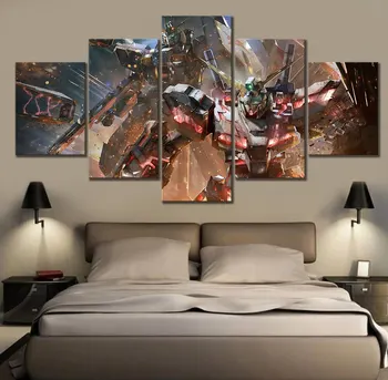 5 Piece Canvas Paintings Print Home Decor Room Science Fiction Cartoon Movie GUNDAM Poster Modular Wall Art Pictures
5 Piece Canvas Paintings Print Home Decor Room Science Fiction Cartoon Movie GUNDAM Poster Modular Wall Art Pictures