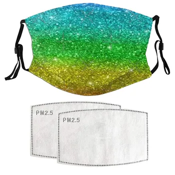Sequin Print Mouth Mask Face Shiled Dustproof Windproof Spitting Protective Mouth Mask With 2pcs Filters Face Shiled Mascarilla
Sequin Print Mouth Mask Face Shiled Dustproof Windproof Spitting Protective Mouth Mask With 2pcs Filters Face Shiled Mascarilla