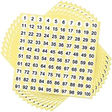 100 Sheets Number Labels Stickers 1-100 Numbers Round Stickers 0.4 Inch Small Self-Adhesive Number Labels for Office
100 Sheets Number Labels Stickers 1-100 Numbers Round Stickers 0.4 Inch Small Self-Adhesive Number Labels for Office