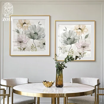 Nordic Posters and Prints Flowers Canvas Painting Wall Art Fresh Cozy Pictures Living Room Dining Room Decoration Square Decor
Nordic Posters and Prints Flowers Canvas Painting Wall Art Fresh Cozy Pictures Living Room Dining Room Decoration Square Decor