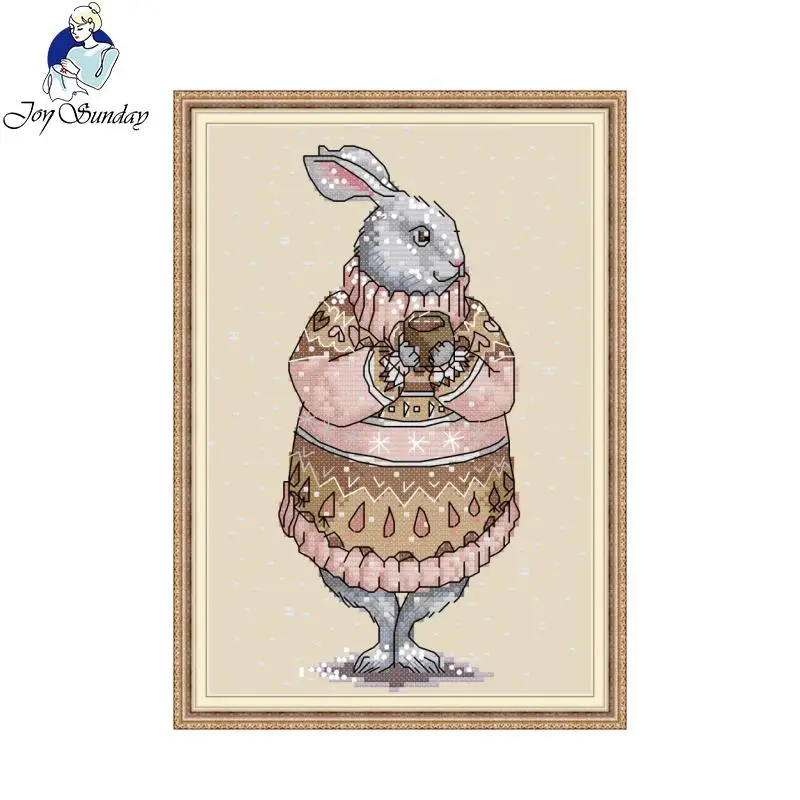 Joy Sunday The rabbit in the sweater Cross Stitch Embroidery Set Printed and Counted DMC DIY Needlework Set For Home Decor Gift
Joy Sunday The rabbit in the sweater Cross Stitch Embroidery Set Printed and Counted DMC DIY Needlework Set For Home Decor Gift
