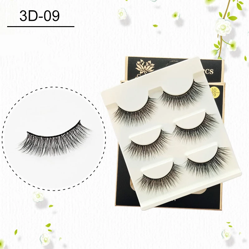 3 Pairs Thick Natural 3D Mink False Eyelashes Thick Soft Handmade Lashes Cross Volumn False Eyelashes Eye Makeup Extension Tools 
3 Pairs Thick Natural 3D Mink False Eyelashes Thick Soft Handmade Lashes Cross Volumn False Eyelashes Eye Makeup Extension Tools
