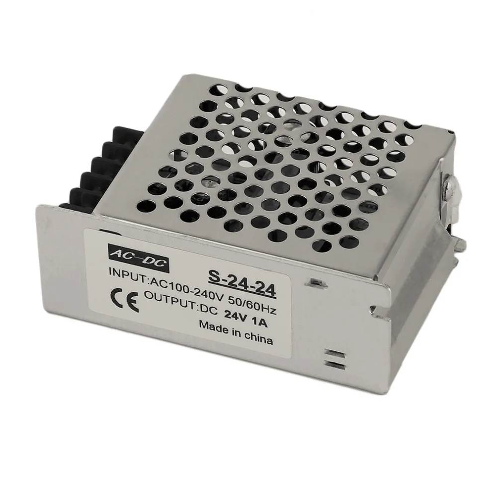 

DC 24V 1A Regulated Switching Power Supply for LED Strip Light New-style Switching Power Supply