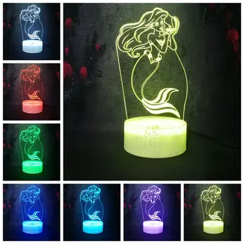Anime Cartoon Beauty Mermaid Princess USB Multicolor Flash 3D LED Baby Night Light Child Study Desk Lamp Home Decor Girl Gifts
Anime Cartoon Beauty Mermaid Princess USB Multicolor Flash 3D LED Baby Night Light Child Study Desk Lamp Home Decor Girl Gifts